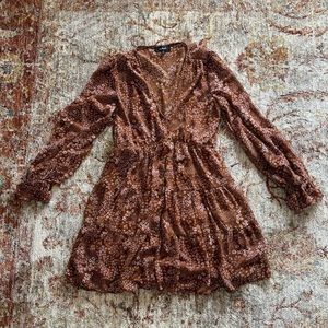 🤎🌸BROWN FLORAL DRESS🌸🤎